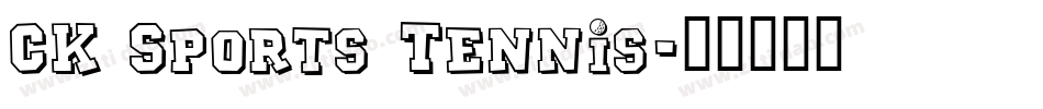CK Sports Tennis字体转换